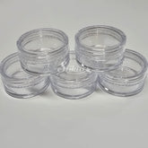 Clear Jars for Glitter, Nails, Rhinestones - Storage Jars